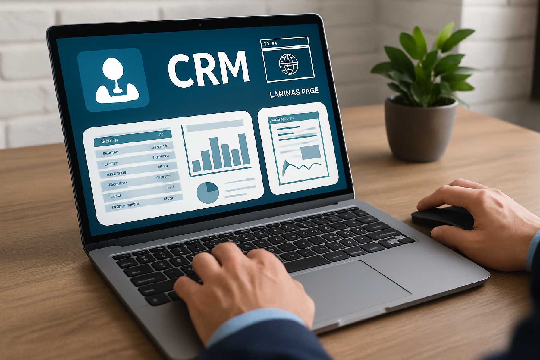 CRM עם חיבור לאתר ולדפי נחיתה